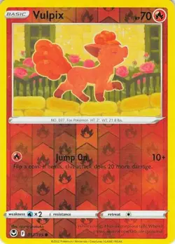 Vulpix 017/195 Silver Tempest Common NM Pokemon TCG - Image 1