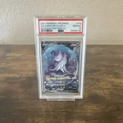 Pokemon Galarian Articuno V 074/070 Peerless Fighters Holo Japanese PSA 10 - Image 1