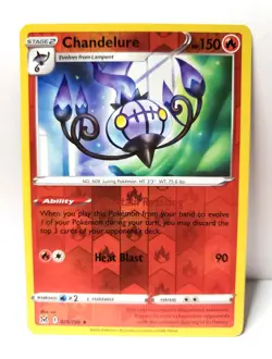 Pokemon TCG - Chandelure - 026/196 - Reverse Holo Rare - Lost Origin - NM/MINT - Image 1
