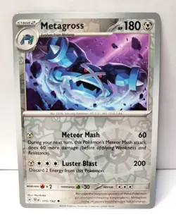 Pokemon TCG - Metagross - 115/162 - Reverse Holo - SV Temporal Forces - NM/MINT - Image 1