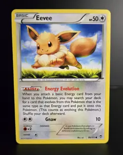 Pokemon TCG - EEVEE - 80/111 - XY FURIOUS FISTS (2014) - NM - Image 1