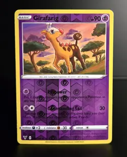 Pokemon TCG - GIRAFARIG - 065/185 - REVERSE HOLO - VIVID VOLTAGE (2020) - LP/NM - Image 1
