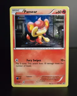 Pokemon TCG - PANSEAR - XY131 - COSMOS HOLO PROMO - FATES COLLIDE (2016) - MP/LP - Image 1