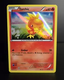 Pokemon TCG - TORCHIC - XY37 - SHEEN HOLO - BLACK STAR PROMO - XY (2014) - LP - Image 1