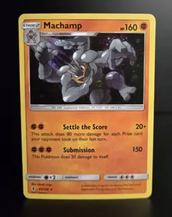 Pokemon TCG - MACHAMP - #65 - COSMOS HOLO PROMO - SM GUARDIANS RISING 2017 - LP - Image 1