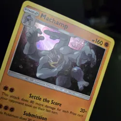 Pokemon TCG - MACHAMP - #65 - COSMOS HOLO PROMO - SM GUARDIANS RISING 2017 - LP - Image 2