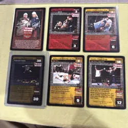 WWE Raw Deal ORIGINAL 3 MINUTE WARNING 6 card lot - Image 1