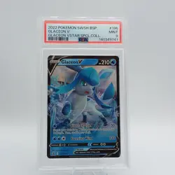 2022 Pokemon SWSH Black Star Promos Glaceon V #SWSH196 PSA 9 - Image 1