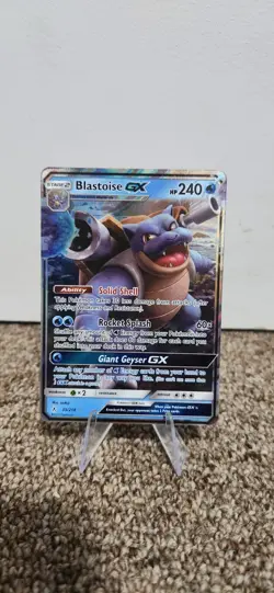 Pokemon Blastoise GX SM-Unbroken Bonds Ultra Rare 35/214 HP240 Stage 2 Holo - Image 1