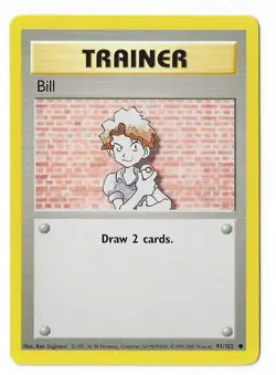Bill 91/102 - Base Set - 4th print - Pokemon TCG - WoTC - 1999-2000 - LP - Image 1
