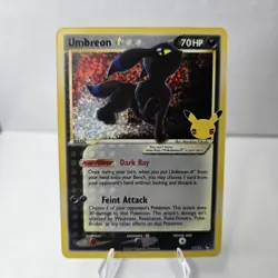Pokemon Umbreon Gold Star 17/17 Celebrations NM - Image 1