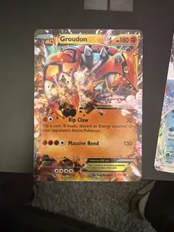 Pokemon Groudon EX 85/160 NM and Kyogre EX Promo #XY41 NM - Image 1