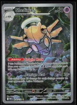 Shedinja 144/132 Illustration Rare Mega Evolution Pokemon Holo Near Mint - Image 1