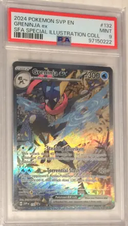 2024 Pokemon SVP Scarlet & Violet Black Star Promo PSA 9 Greninja ex SIR #132 - Image 1
