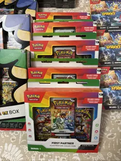 Pokemon TCG First Partner Illustration Collection Box SEALED - Image 1