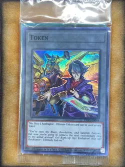 Yugioh Shay & Raidraptor - Ultimate Falcon TKN5-EN004 Super Rare SEALED - Image 1