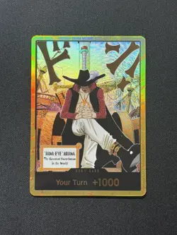 DON!! Card Gold Frame Mihawk OP14 - The Azure Sea's Seven | One Piece Card Game - Image 1