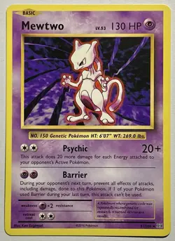 Mewtwo 51/108 (MP) Rare XY Series: Evolutions 2016 Pokemon Card TCG - Image 1