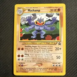 Machamp - 43 - Pokemon Wizards Black Star Promo Card NM (VERY CLEAN) - Image 1