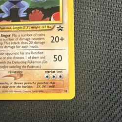 Machamp - 43 - Pokemon Wizards Black Star Promo Card NM (VERY CLEAN) - Image 5