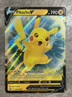 Pikachu V SWSH198 Pokemon TCG Rare Promo Cards Holo Card (Near Mint) NM - Image 1
