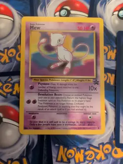 Mew Promo Pokemon Card English 1999 Vintage 8 Near Mint WBSP - Image 1