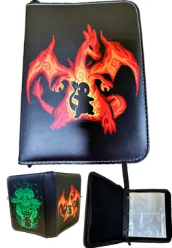 Card Binder for Pokemon Cards Holder Fits 400 Cards w/ 50 Removable Sleeves TCG - Image 1
