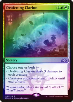 Deafening Clarion FOIL Guilds of Ravnica NM White Red Rare MAGIC CARD ABUGames - Image 1