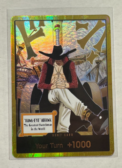 One Piece - Don Card - (Dracule Mihawk) - (Gold) The Azure Sea's Seven Foil - Image 3