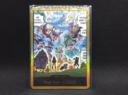 Bandai One Piece Don!! Gold Card Foil Your Turn +1000 Event Card - Image 1