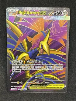Mega Skarmory EX Full Art Ultra Rare Holo 106/088 260 HP Pokemon Card - Image 1