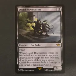Wizards of the Coast Orcish Bowmasters Rare LotR Set Black Creature Regular EN - Image 1
