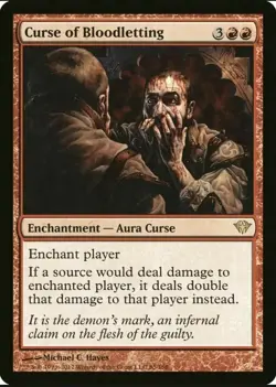 Curse of Bloodletting [Dark Ascension] - Near Mint - MTG - Image 1