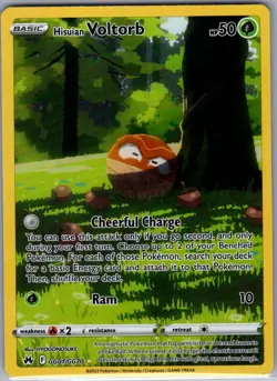 Hisuian Voltorb GG01/GG70 Crown Zenith: Galarian Gallery - Pokemon Card - NM - Image 1