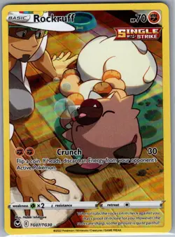 Rockruff TG07/TG30 SWSH12: Silver Tempest Trainer Gallery - Pokemon Card - NM - Image 1