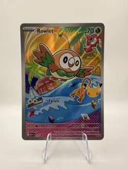 Rowlet MEP043 First Partner Illustration Rare Promo 30th Anniversary NM - Image 1