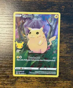 Pokemon Pikachu 005/025 Holo Rare Card Celebrations - Image 1