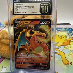 🔥🔥🔥 CGC 10 Pristine 2022 Charizard V 013/172 VSTAR Japanese Pokemon Card - Image 1