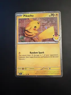 SWIRL Pikachu 051 /162 Stamped 2026 Pokemon Day 30th Anniversary Promo NM - Image 1