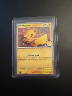 SWIRL Pikachu 051 /162 Stamped 2026 Pokemon Day 30th Anniversary Promo NM - Image 3