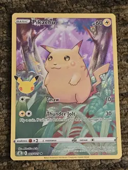 Pikachu 005/025 Celebrations Holo POKEMON TRADING CARDS - Image 1
