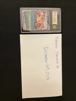 🔥🔥🔥 CGC 10 Charizard Ex 115/190 RR Japanese Pokemon Shiny Treasure - Image 1