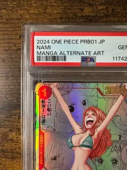 PSA 10 ONE PIECE Card Nami OP01-016 Manga Alt Art The Best Japanese PRB-01 2024 - Image 3