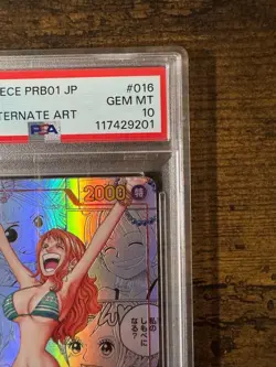 PSA 10 ONE PIECE Card Nami OP01-016 Manga Alt Art The Best Japanese PRB-01 2024 - Image 4
