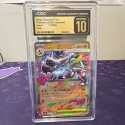 Pokemon TCG Mega Charizard X ex 013/080 Inferno X Holo Japanese CGC Pristine 10 - Image 1