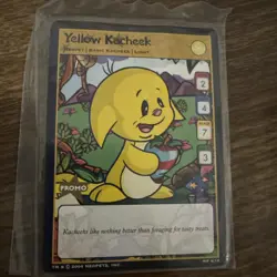 2004 Neopets Trading Card YELLOW KACHEEK 4/15 Promo - Image 1