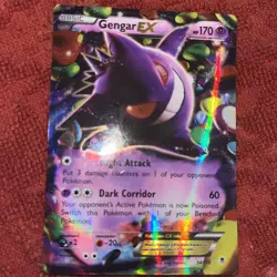 Pokemon Gengar EX TCG Card 34/119 Phantom Forces Ultra Rare /MP - Image 2