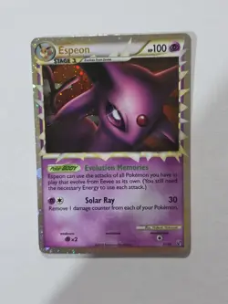 Pokemon TCG Espeon (Prime) 81/90 Undaunted Ultra Rare Holo 2010 - LP/NM - Image 1
