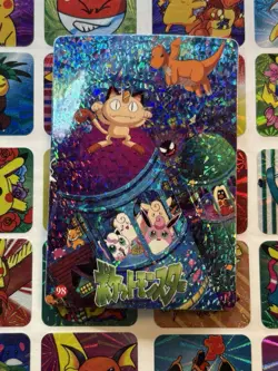 Pokemon Pikachu Vintage Pocket Monsters Vending HOLO Prism Sticker Nintendo 98 - Image 2