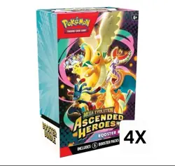 Lot of 4: Pokemon TCG: Ascended Heroes Factory Sealed Booster Bundles - Image 1